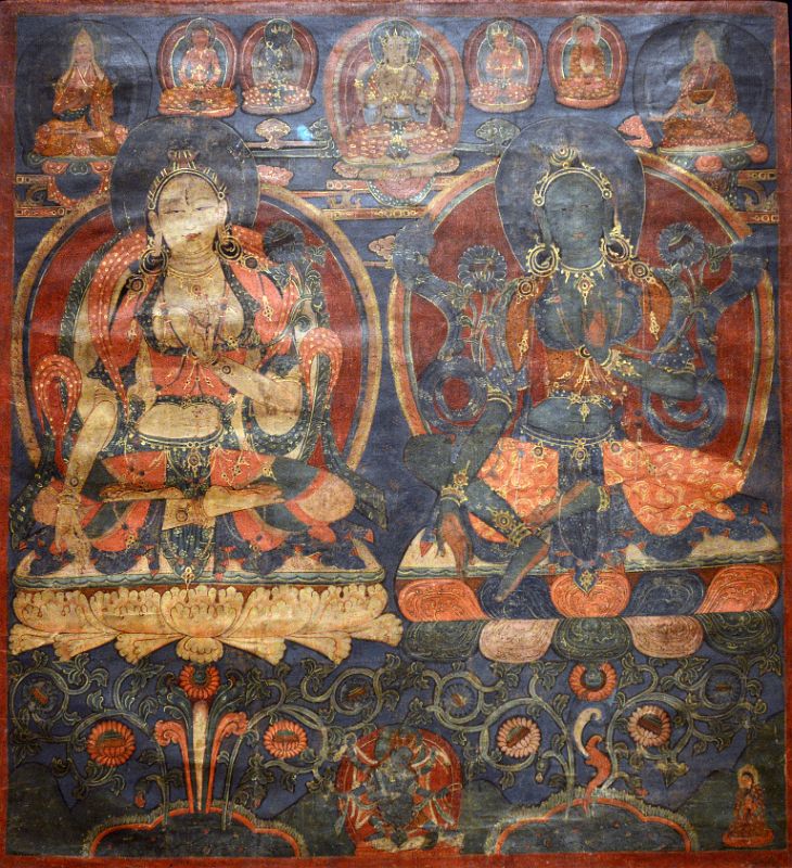 10-1 White Tara and Green Tara, 1450-1500, Western Tibet Guge - New York Metropolitan Museum Of Art